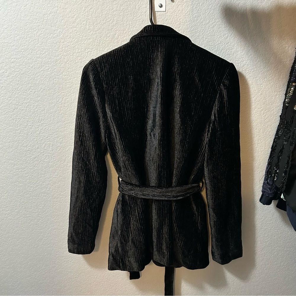 & Other Stories Tie Belt Velour Blazer SIZE 6 - Picture 7 of 8